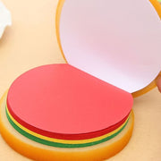 8073 Burger Shaped Notepad  Sticky Notes  Memo Pads Unique Mini Notes (Multicolor) thumbnail 2
