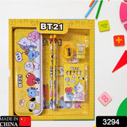 3294 Stationery Kit For Kids - Stationery Set Includes Metal Pencil Box Sharpener Pencil And Eraser Set School Supply Set Birthday Return Gift For Kids Boys Girls (12 Pc Set) thumbnail 6