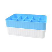Multi-function Desktop Drawer Storage Box 10 Grid Underwear Socks Box (2 Pc Set) thumbnail 3