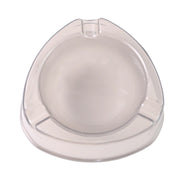 Oblivion Transparent White Ashtray With Cigarette Holder Grooves  Modern Smoke Disposal Tray (1 Pc) thumbnail 3
