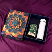 Effete Kulfi Almonds Gift Hamper Golden With Bottle (2 Pc Set) thumbnail 5