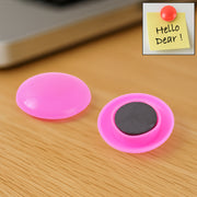 Pink Board Magnets Circular Plastic Buttons (1 Pc) thumbnail 1