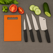 Chopping Board With Knife Set (Pack Of 5) thumbnail 4