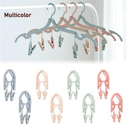 Folding Hanger With Clips For Clothes Adjustable Hanger (1 Pc) thumbnail 5
