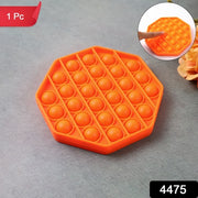 Premium Hexagon Shape Silicone Pop It Fidget Toy (1 Pc) thumbnail 7