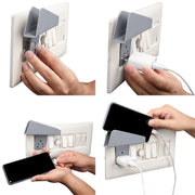 Plastic Secure Mobile Phone Charging Stand Holder (1 Pc  Mix Color) thumbnail 3