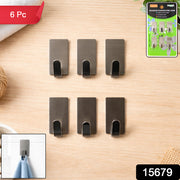 Self Adhesive Wall Hooks Set (Pack Of 6) thumbnail 7