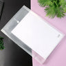 Mix Design Transparent Document Folder  A4 Size Clear File Protector (1 Pc)