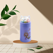 6953 Girl Glass Water Bottle For School With Kid Sparkle Strap Cat Lid Sequins Glitter Glass Cup Birthday Gift Children 350ml (Moq - 80 Pc) thumbnail 1
