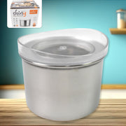 Multipurpose Stainless Steel Airtight Containers With See Through Lid (1 Pc  500 Ml) thumbnail 1