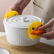 Cute Duck Shape Silicone Hot Pot Holder (2 Pc) thumbnail 5