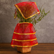 Premium Tulsi Vastra Pooja Cloth  2-piece Set thumbnail 2