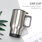 Stainless Steel Vacuum Glass Insulated Glass Coffee Cups (With Lid  Handle  1 Pc) thumbnail 5
