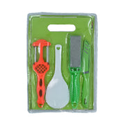 5508 Plastic Chopping Board With Knife Set And Scissor And Wine Stainless Steel And Plastic Kitchen Item Multipurpose Cutting Vegetables thumbnail 1