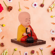 Solar Powered Sitting  Buddha Statue  Moving Head And Hand (1 Pc  Medium) thumbnail 1