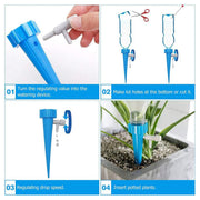 Plant Watering Spikes Self Watering Spikes Water Dripper For Plants Adjustable Plant Watering Devices With Slow Release Control Valve Switch thumbnail 4