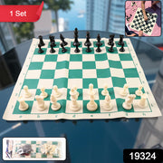 Big Premium Portable Chess Set Plastic Chess Pieces (1 Set) thumbnail 7