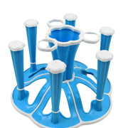 5589 Miracle Plastic Glass Stand  Tumbler Holder  Glass Holder For Kitchen  Dining Table 6 Glasses Stand With 3 Pepper Salt (Moq - 2 Pcs) thumbnail 3