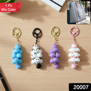 Cute Cartoon Cloud Stack Keychain With Bell (1 Pc  Mix Color) thumbnail 7