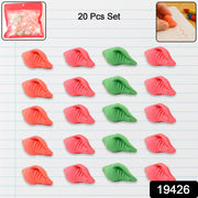Shankh Shape Eraser Rubber (20 Pc  Mix Colour  Design) thumbnail 7