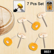Polisher Buffer Wheel Polishing Buffing Pad Brush For Rotary Drill Bit (7 Pcs Set) thumbnail 5