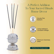 Stainless Steel Jasmine Agarbatti Stand (1 Pc) thumbnail 5