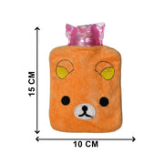 6503 Orange Panda Small Hot Water Bag With Cover For Pain Relief Neck Shoulder Pain And Hand Feet Warmer Menstrual Cramps. thumbnail 3