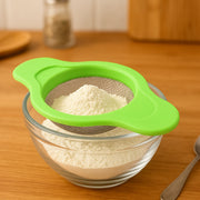 Stainless Steel Mesh Strainer With Dual Handle Plastic Frame (1 Pc) thumbnail 4