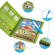 8091 Magic Water Quick Dry Book Water Coloring Book Doodle With Magic Pen Painting Board thumbnail 4