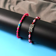 Traditional And Trendy Beaded Bracelet With Adjustable Chain (1 Pc) thumbnail 6