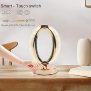 6878 Touch Control Crystal Table Desk Lamp 3-way Dimmable Light Usb Rechargeable Crystal Diamond Table Lamp Exquisite Night Stand Light Lamp Beside Lamp For Bedroom Living Room Decorative Desk Lamp thumbnail 3