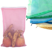 2584 Fridge Bags For Fruits And Vegetables With Zip Net (Multicolour) thumbnail 2