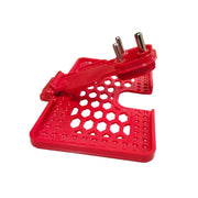 6496 Multi-purpose Wall Holder Stand For Charging Mobile Just Fit In Socket And Hang (Red) thumbnail 1