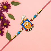 Kids Cartoon Train Rakhi With Colorful Beads thumbnail 2