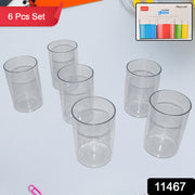 Apex Everyday Plastic Glass Set  6 Pieces Lightweight  Unbreakable thumbnail 6