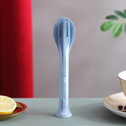 3 In 1 Reusable Spoon Knife Forks Tableware Spoon (3 Pcs Set) thumbnail 1