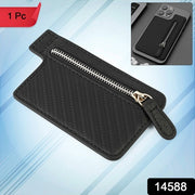 Black Adhesive Card Phone Holder Card Wallet Phone Attachment (1 Pc) thumbnail 5