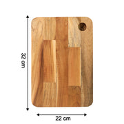 Apex Steel Oak Medium Cutting Board With Wooden Handle (1 Pc) thumbnail 2