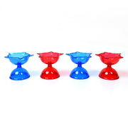 Colourful Reflection Diya Combo Plastic Candle Cup With Multi Shape (4 Pcs Set) thumbnail 4