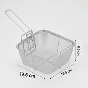 Stainless Steel Deep Fryer Basket With Long Handle (1 Pc) thumbnail 6