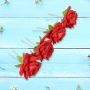 Hair Clip Red Rose Bridal Hair Pins Rose (12 Pcs Set) thumbnail 3