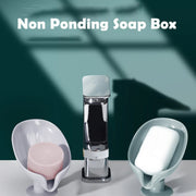 4831 Self Draining Soap Holder For Bathroom Leaf Shape Soap Dish Kitchen Soap Tray thumbnail 6