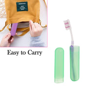 4969 6pc Plastic Toothbrush Cover Anti Bacterial Toothbrush Container- Tooth Brush Travel Covers Case Holder Cases thumbnail 6