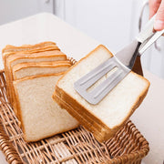 2919 Multifunction Cooking Serving Turner Frying Food Tong. Stainless Steel Steak Clip Clamp Bbq Kitchen Tong. thumbnail 4
