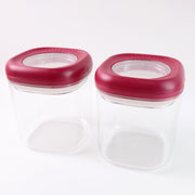 Transparent Twist Lock Kitchen Storage Container Set (Approx 800ml  2pc) thumbnail 3