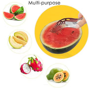 10053 3in1 Stainless Steel Watermelon Cantaloupe Slicer Knife Corer Fruit Vegetable Tools Kitchen (1 Pc) thumbnail 2