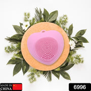 6996 Waterproof Face Wash Brush Face Scrubber Facial Cleansing Brush Exfoliating Silicone Face Hot Compress Scrubber Cleaning For Deep Skin Care Heart Shaped For Women For Home thumbnail 6