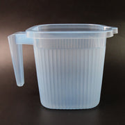 Plastic Square Transparent  Bath Water Mug (1 Pc  1000 Ml  Mix Color) thumbnail 5