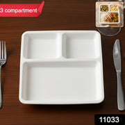 Plastic 3-compartment Plate For Meal Serving thumbnail 7
