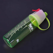 Plastic Dual Function Sports Water Bottle With Built-in Mist Spray And Leakproof Cap (600ml  1 Pc) thumbnail 4